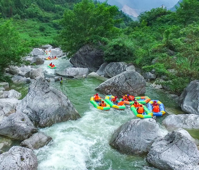 江油青龙峡漂流门票图片